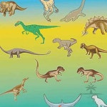 일헌 세모네모 스티커이야기-공룡시대 SS-110 1개 어린이집스티커 : 일헌스토어