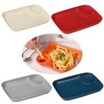 Enjjajo 4Pcs 칩 및 딥 서빙 플래터 세트 만두 접시와 디핑 소스 분할 파티 트레이 984 x 724 : 디지털팝업