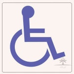 일헌 스타일13 2811장애인표시 100x100x2T 1개 아크릴사인 사각안내표지판 : 일헌스토어