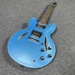 공장 맞춤형 일렉트릭 기타 DG335 메탈 블루 컬러 세미 할로우 바디 : 영원글로벌