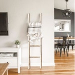 천연 나무 우드 사다리 장식 인테리어 거실 소품 거치대 선반 30X90 : 엉클글로리