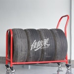 이동식 타이어 거치대 바퀴 진열 수납 보관 받침대 카센터 정비소 그레이 이동식 하중 100kg : 재이글로벌리