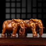코끼리 장식 풍수 레이아웃 장면 분위기 매달려 소품 아트월 조각 잔디 클래식 침실 동물 중간사이즈 한쌍 나복코끼리 : 아르몽의 해구대 양주