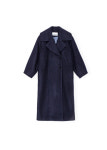 24FW GANNI 가니 Dark Blue Wool Coat 네이비 울 코트 F9573 : 세컨라운지.