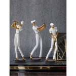 사무실 골퍼 골프장식 3D 용품 홀인원 여자 빈티지 피규어 소규모 우승 장식 골프 대회 화이트 골프 스리 : 미라주엘