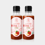 김동완 애플 돈까스 소스 옛날 경양식 돈가스 돈카츠 양념 부어먹는 200g, 2개 : 지케이라이프