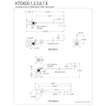 Kingston Brass KTDXD2 Concord 범용 전면 또는 측면 마운트 화장실 : 다한당-2