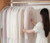 옷커버 의류커버 패딩 코트 보관 세탁소비닐 60x140cm, 5개 : 공장 직배송