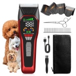 FOUNDOULY TS066 프로페셔널 대형 그루밍 무선 저소음 클리퍼 두껍고 180분의 : 토탈이커30