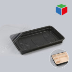 PP칸도시락 GP-28 검정 세트 : 대흥포장주식회사