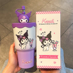 G1276 산리오 텀블러 귀여운 580ml 여름 스테인리스 짱구 캐릭터 선물 : 쿠마네상점