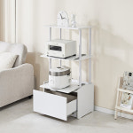 특허 600 3단 슬라이딩 서랍 전자렌지대 광파오븐 레인지대 밥솥선반 수납장 주방정리 원룸 : 리퍼스