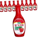 서강유업 딸기시럽 530g 10개 디저트용 식자재 : 양평대박상회