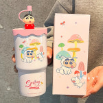 G1276 산리오 텀블러 귀여운 580ml 여름 스테인리스 짱구 캐릭터 선물 : 쿠마네상점