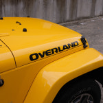 자동차스티커 데칼 JEEP 랭글러 캠핑 - OVERLAND 오버랜드 후드데칼 65cm 검정 : F1자동차스티커