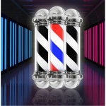 이발소 회전간판 미용실 바버샵 미용실싸인볼 라이트 1m 탑등 금청백등 밴드 표준 규격 1 56cm 남도 비니 표준 규격 : uchiro