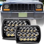 딤플럭스 H6054 LED 헤드라이트 어셈블리 7x6 5x7 키트 저밀 밀폐 쉐비 GMC : 자란몰이