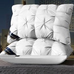 숙면 베개 2개 그레이 팬션 모텔 침대 배게 호텔 먼지없는 : 하하투게더