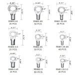 TEANSIC 600개 비절연 크림프 터미널 22-10 AWG 주석 도금 구리 : 씨유리테일