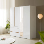 NEW 솜씨방 엘로나 E0 LPM 1600 장롱세트 (투서랍장+거울 옷장) : 솜씨방 가구