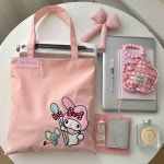 G1283 산리오 일본 에코백 가방 핸드 다용도 대용량 보부상 데님키티 : 쿠마네상점