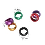 새 트레닝 Pcs 8mm 야외 6 알루미늄 비행 비둘기 색 밴드 다리 반지 10mm 60 : 민트코알라