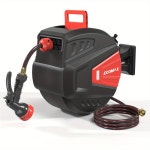 호스 9 회전 길이 접이식 장치 릴, , 180 벽걸이형 복귀 시스템, 1/2 정원 100피트, 느린 브래킷, 모든 ECOMAX : 재치스토어