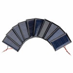 AOSHIKE 10Pcs 5V 30mA 미니 전지 DIY 전기 재료 태양광 시스템 키트 08 x1 18 53mmx30mm : MAAYOUN01