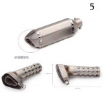 수정된 55mm 머플러 DB 제거기 조절 오토바이 모토 파이프 크림색 : 대픽1