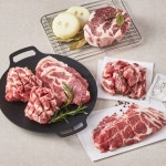 국내산 한돈 돼지목살 400g 구이 통 수육 1등급 냉장 : 삼형제고기