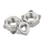 DIN928 304 스테인레스 사각 코너 M4 용접 너트 스틸 M12 납땜 스폿 M3(10Pcs) : 히바오마켓