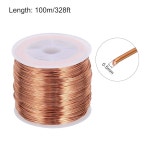 MECCANIXITY 0.5MM 자석 와이어 328피트 에나멜 구리 권선 코일 200G : 씨유리테일