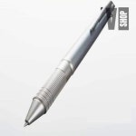 브이샵 멀티펜 아이스실버 1p 필기류 클립볼펜 클립멀티펜 멀티샤프 0.5볼펜 : Vshop