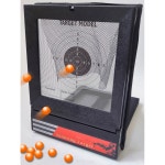 리볼버 표적 스텐 에어소프트 회전 사격 놀이 삼각대 있는 소 슈팅 조절 표적지 20매 표적함 미 : 보라큐브