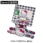 G1279 산리오 정품 곱창밴드 헤어삔 집개 선물 귀여운 체크 머리끈 : 쿠마네상점