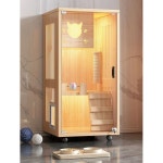 고양이호텔 캐비닛 우드 원목격리장 캐비넷 캣츠 캣타워 반려묘 캣워크 캣빌라 캣츠빌라 소형 : 무한상품무역몰