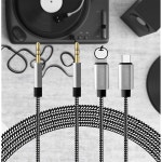 미아마즈 라이트닝 3.5MM AUX TO TYPE C USB 3.5MM LIGHTENIN : 씨유리테일