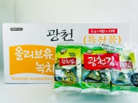 [광천김] 올리브유 녹차 재래도시락김 5g 1Box(90개) : 바로바로 유통