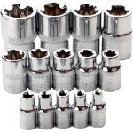 케이스 14PCS 여성 E Torx 스타 소켓 세트 1/4 3/8 1/2 드라이브 외부 E4 E24 토크 : 노블 아틀리에