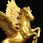 동물 풍수 청동 조각상 플라잉 호스 L : 길이 18 너비 20 높이 22cm 무게추 1.98kg 가격 260 S : 길이 22cm 16cm : 도쏠라직구