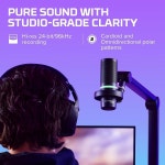 RGB마이크 하이퍼엑스 HyperX 듀오캐스트 로우프로파일 쇼크마운트 카디오이드 필터 게인조절 Microphone DuoCast : 글로벌크레스트