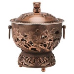 자동 라면포트 두꺼운 화이트 포트기 내솥 찜기 스테인레스 프리볼트 여행 농장 : 미라주엘