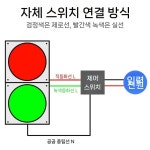 신호등 2구 LED 안전 사이클 촬영장 운전학원 경광등 신호 레드/그린 LED 직결 202 : 글로벌 케이상사