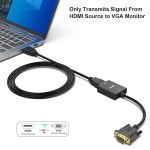 BENFEI HDMI-VGA 어댑터 TV 스틱 컴퓨터 노트북 ect-2 팩에 호환되는 3.5mm 오디오 잭을 갖춘 남성 VGA 출력 어댑터에 여성 HDMI 입력... 