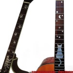 일렉기타스티커 인레이 계이름 접착 코드 지판 음계 관리 별 고양이 : 나올마켓