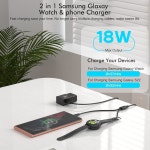2 IN 1 삼성 워치 충전기 6.6FT/2M 갤럭시 케이블 18W USB 포함 울트라/ : 씨유리테일
