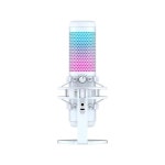 RGB마이크 하이퍼엑스 HyperX 쿼드캐스트 4극패턴 필터 게인조절 화이트 스트리밍 Microphone White : 글로벌크레스트