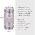 XRDS - RF 4PCS UHF 커넥터 PL-259 암수 어댑터 S0-239 더블 동축 케이블 : 대성코리아05