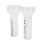 교체 유리 35MM 야외 빗물 정원 튜브 측정기 빗계량기 테스트 강우량 측정 도구 A2 : 히바오마켓