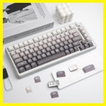 새로운 MOA 키 캡 그라디언트 그레이 PBT 5면 Sublimat 134 체리 Gateron MX 스위치 세트 : 영강무역